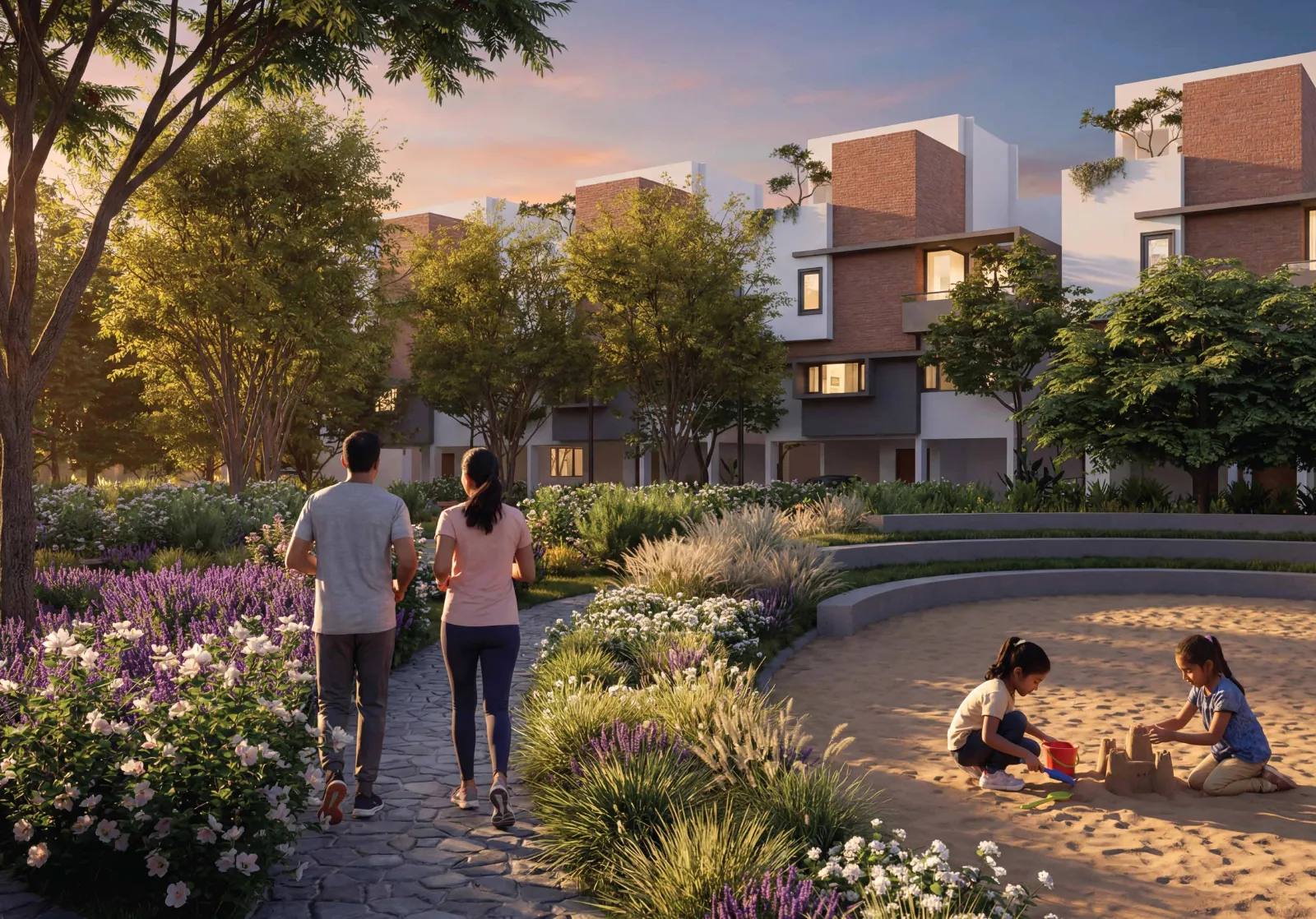 15,500 sq.ft. community landscaped gardens